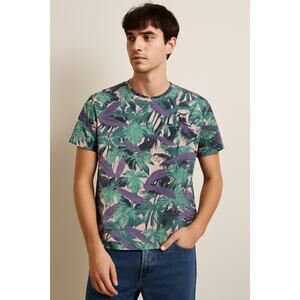 Divided by H&M Tropical Palm Leaf Graphic Tee Men’s Small